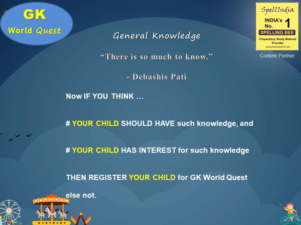 GK Class Questions for Children - Class 2 3 4 5 